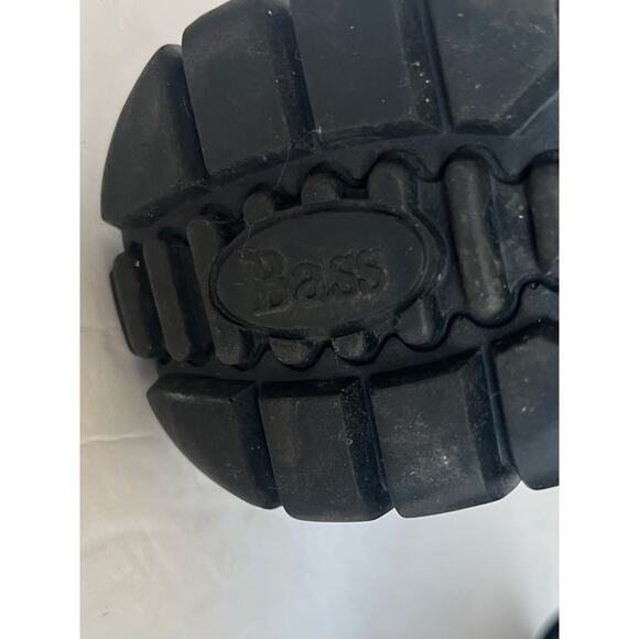 G.H. Bass Morette Leather Brown/Black Chelsea Ankle PullOn Lug Sole Boots Sz 7.5 - Picture 10 of 12